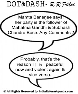 Cartoon 7 - Mamta a Gandhian!